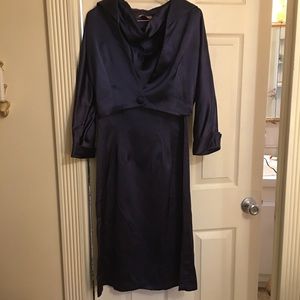 Vintage cowl neck sheath with jacket